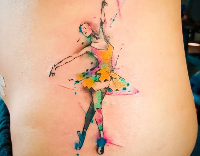 Tatuaje de bailarina de ballet
