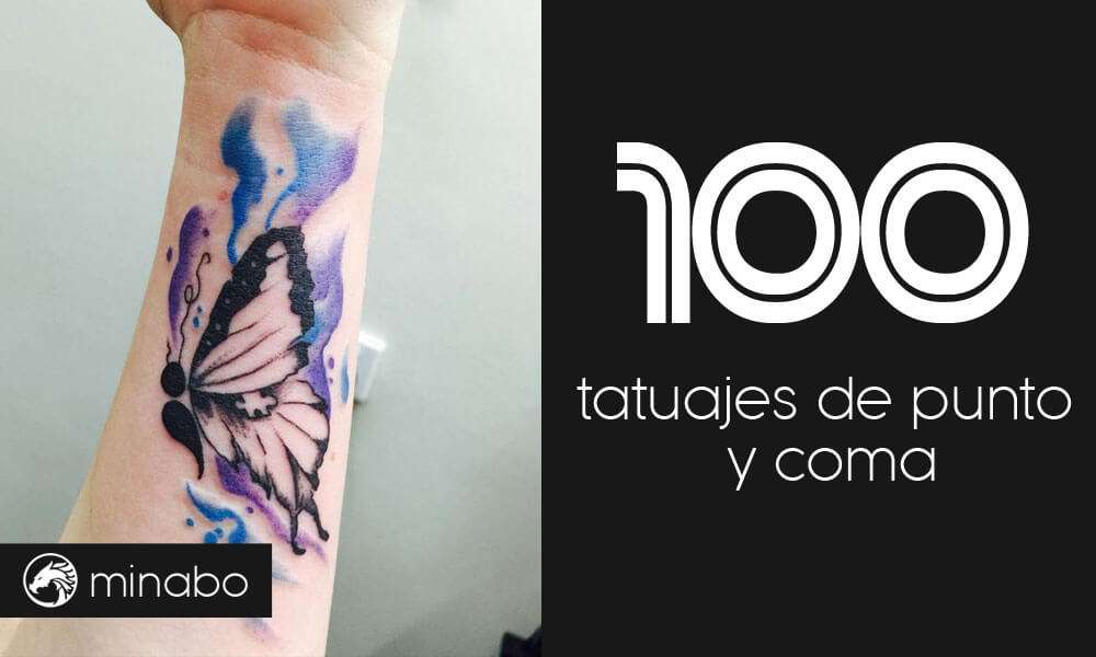 Los 100 mejores diseños de tatuajes de punto y coma y sus significados