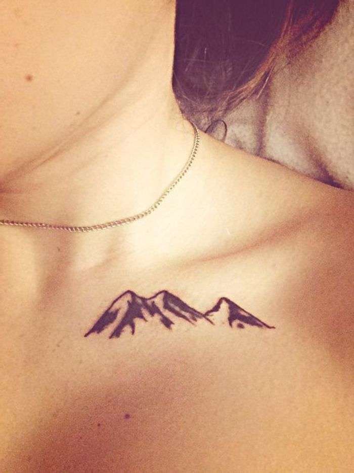 Tatuaje pequeño - montaña