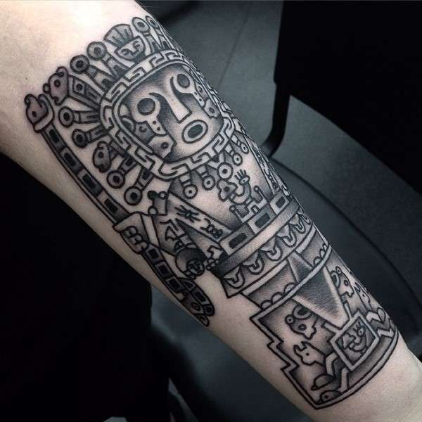 Tatuaje azteca - tótem