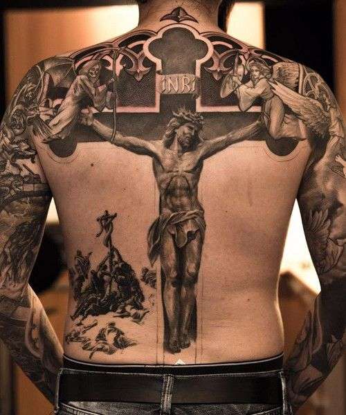 Tatuajes cristianos - Jesús crucificado