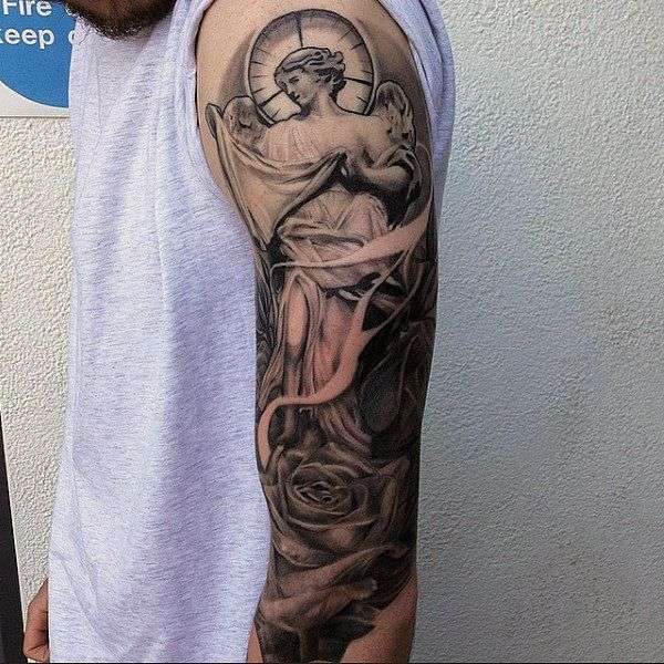 Tatuajes cristianos - ángel