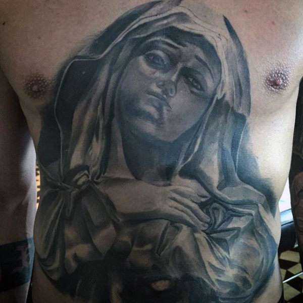 Tatuajes cristianos - la Virgen María