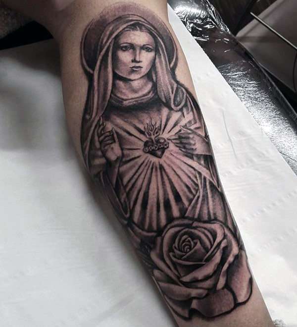Tatuajes cristianos: Sagrado Corazón de María