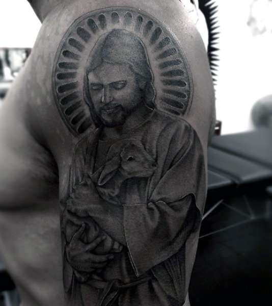 Tatuaje de Jesús pastor