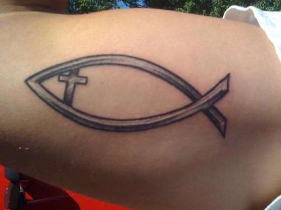 Tatuajes cristianos - símbolo del pez