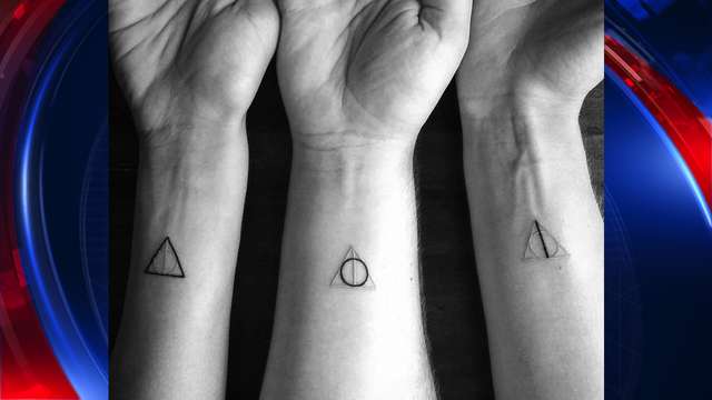 Tatuaje de Harry Potter - Tres reliquias de la Muerte