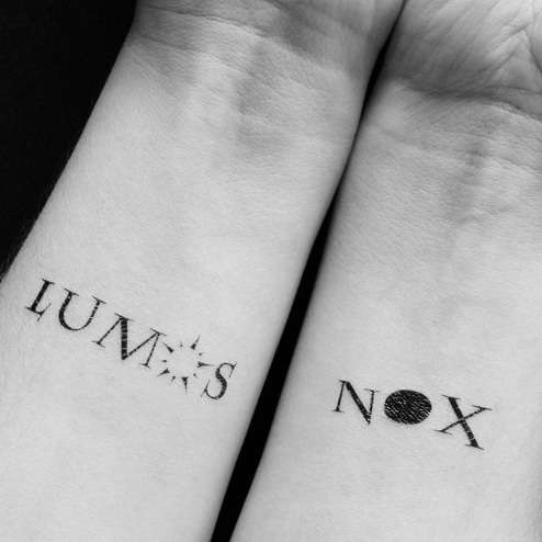 Tatuaje de Harry Potter - Lumos Nox