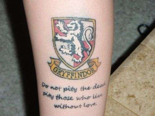 Tatuaje de Harry Potter - Gryffindor