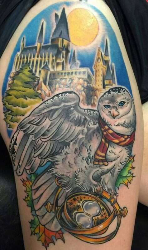 Tatuaje de Harry Potter - Hogwarts