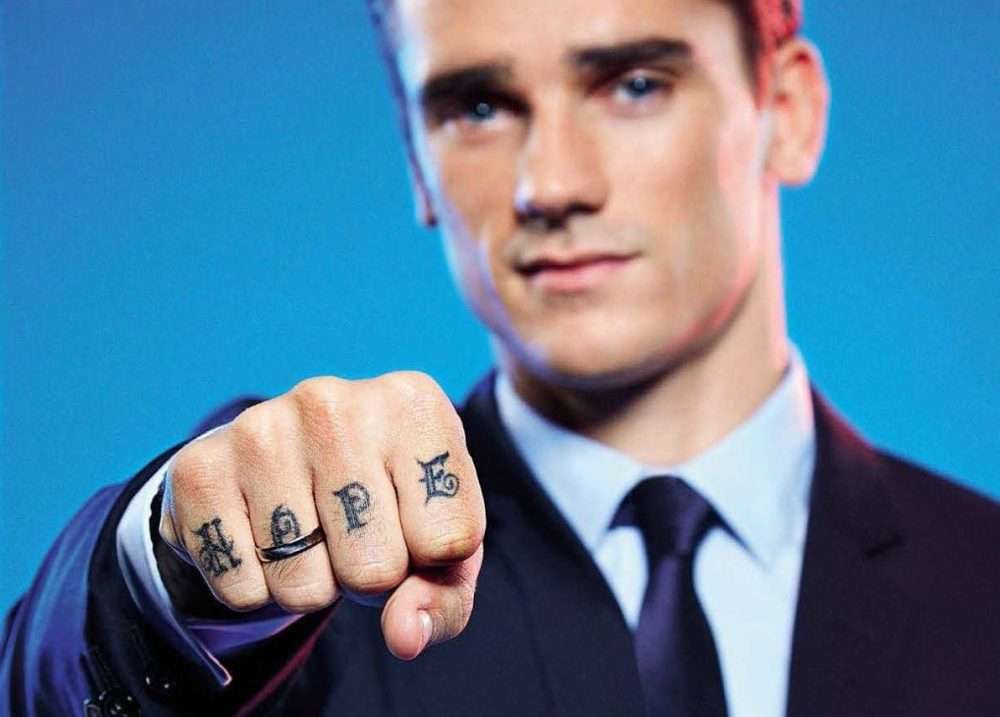 Tatuajes de futbolistas famosos: Antoine Griezmann