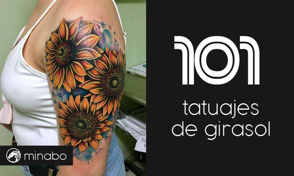 101 hermosos tatuajes de girasol para inspirarte y sus significados