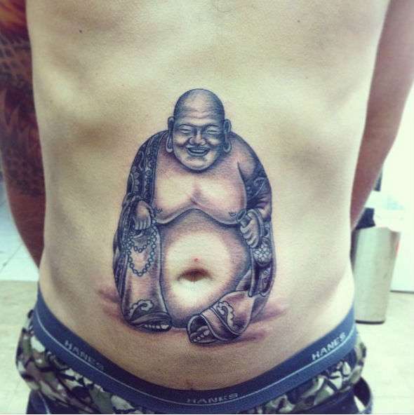 Funny tattoos: buddha