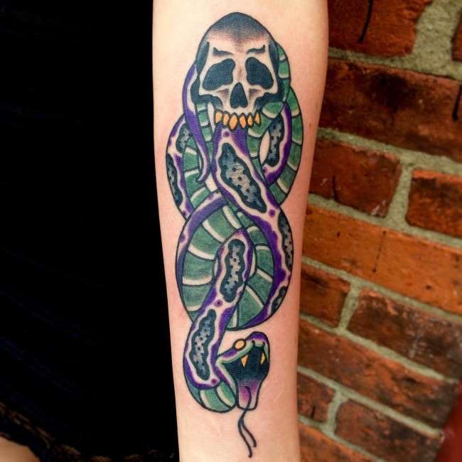 Tatuaje de Harry Potter - Marca Tenebrosa Voldemort