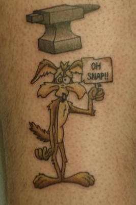 Funny tattoos: the coyote