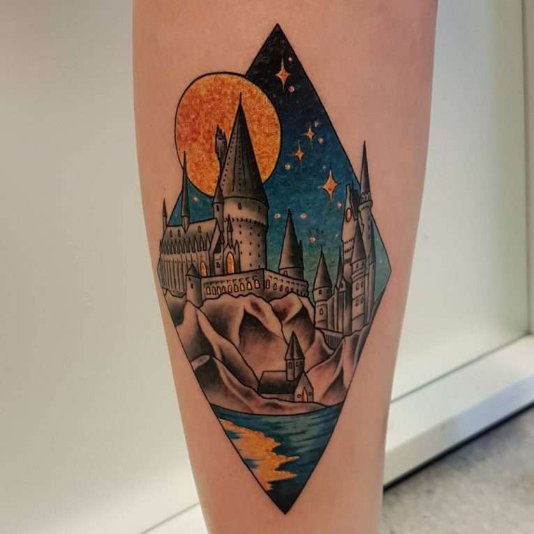 Tatuaje de Harry Potter - Hogwarts