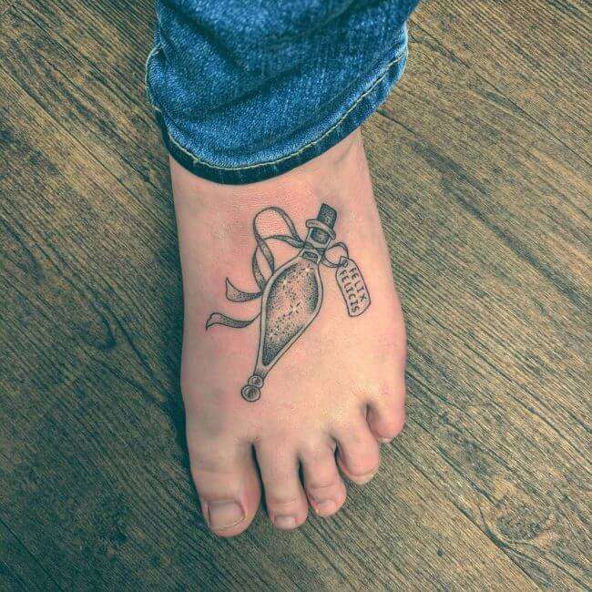 Tatuaje de Harry Potter - Felix Felicis
