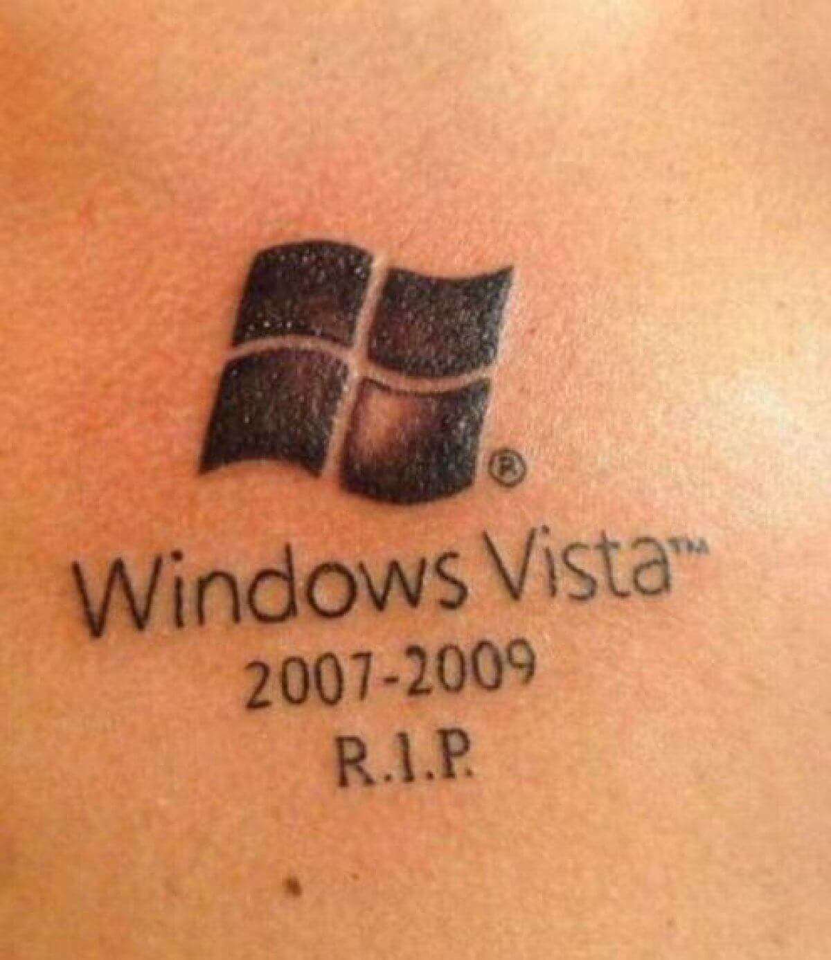 Funny Tattoos: Windows Vista