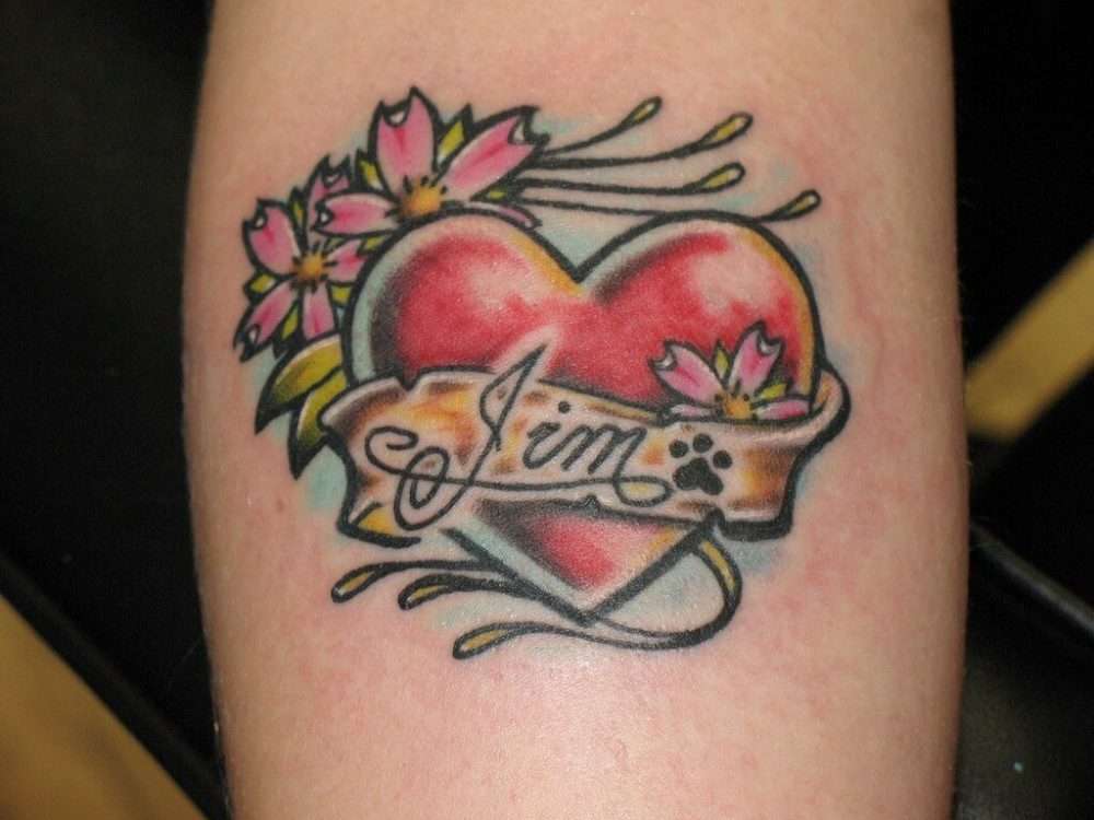 Tatuaje de corazón - Jim