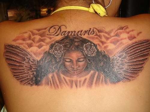 Tatuaje de ángel - Damaris