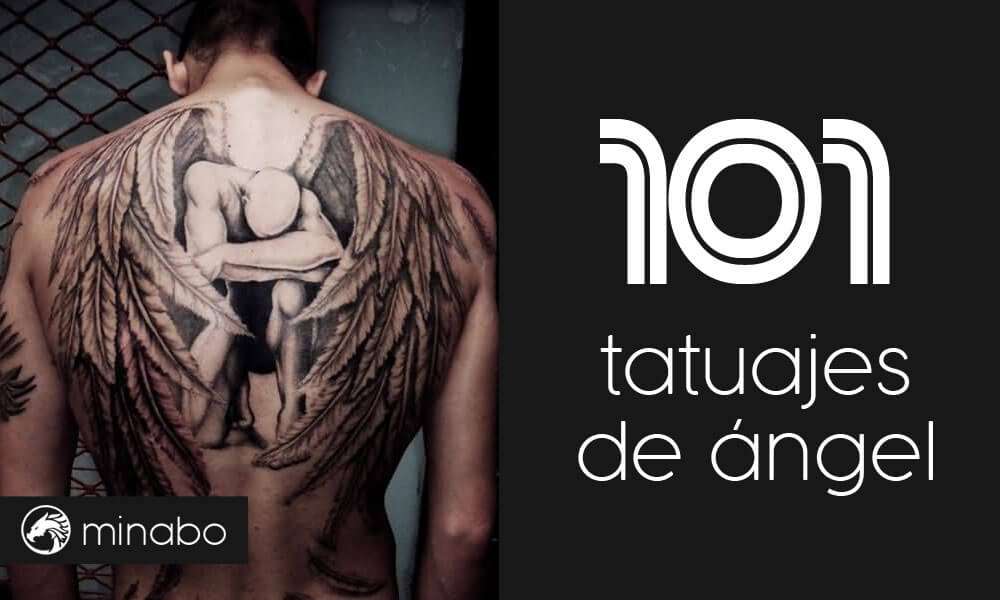 101 excelentes tatuajes de ángel, para hombres y mujeres y sus significados