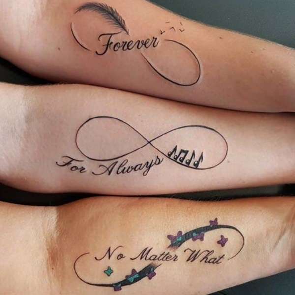Tatuaje de infinito en antebrazo