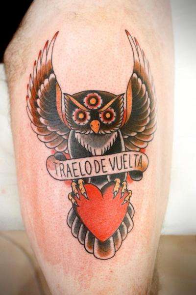 Tatuaje de búho Tráelo de Vuelta