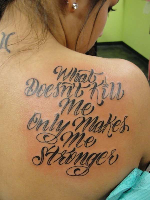 Letras para tatuajes en la espalda