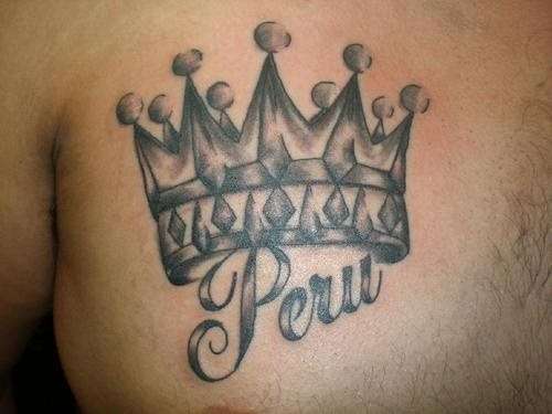 Tatuaje de corona Peru