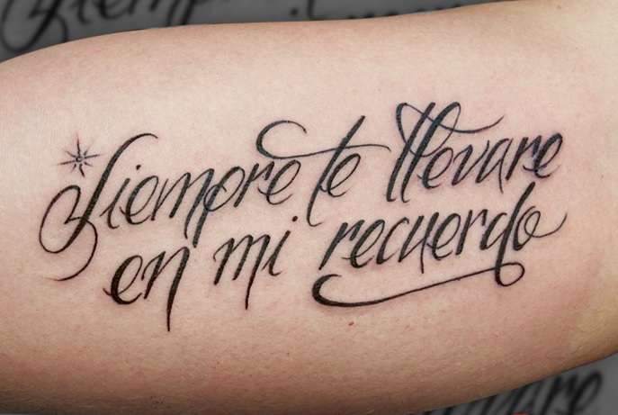 Letras para tatuajes en el brazo