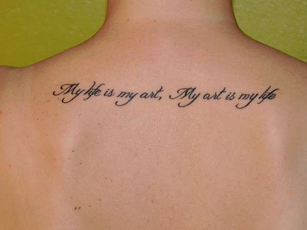 Letras para tatuajes de frases en la espalda