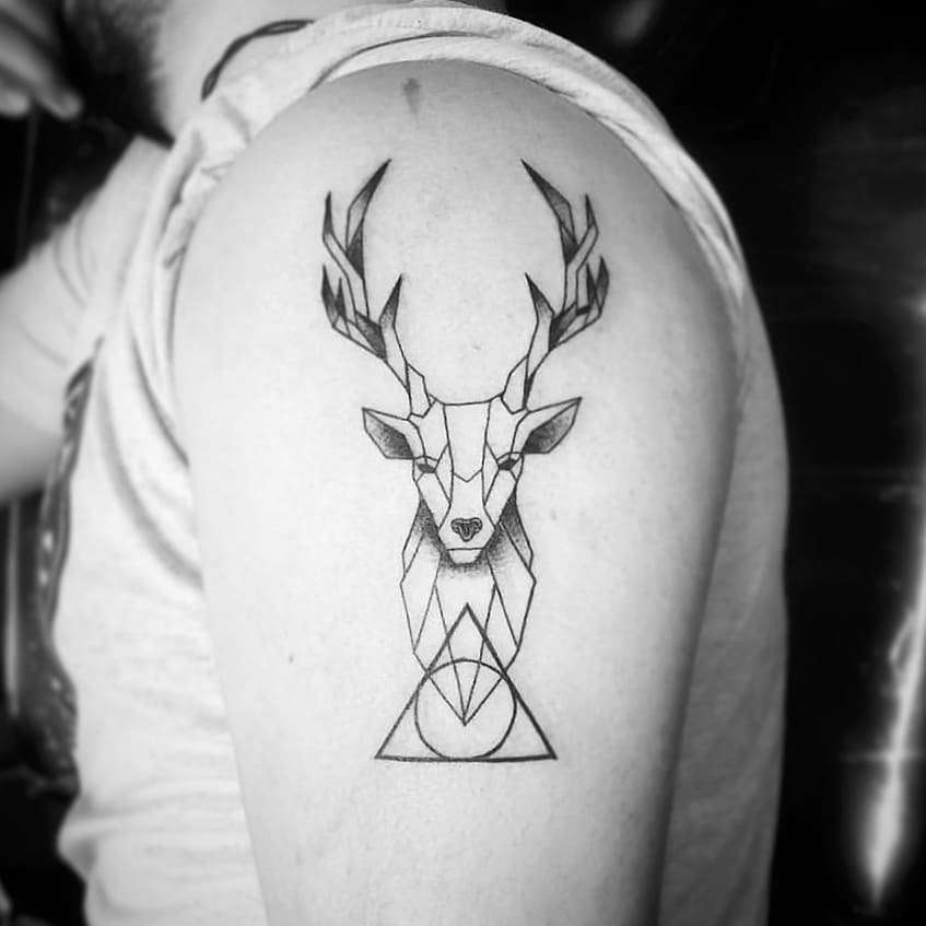 Tatuaje de venado Harry Potter
