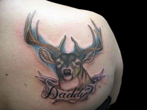 Tatuaje de venado Daddy