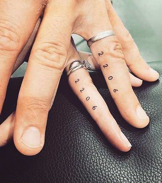 Tatuaje en los dedos: fecha