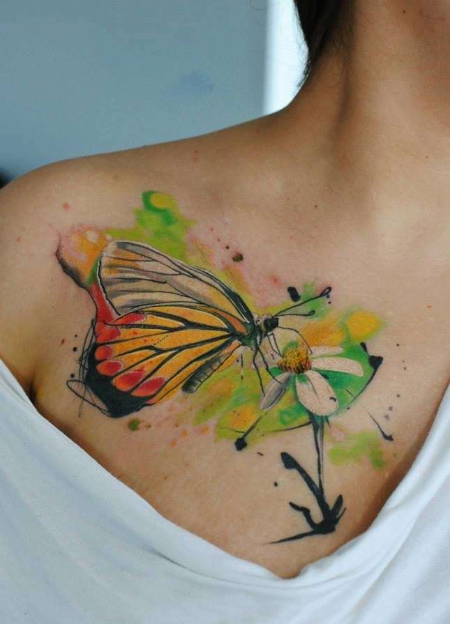 Tatuajes de animales: mariposa