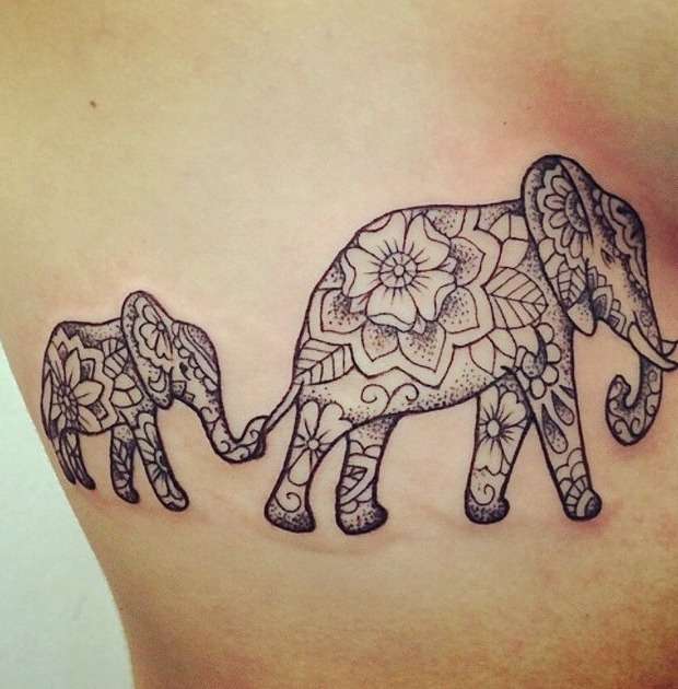 Tatuaje de elefantes