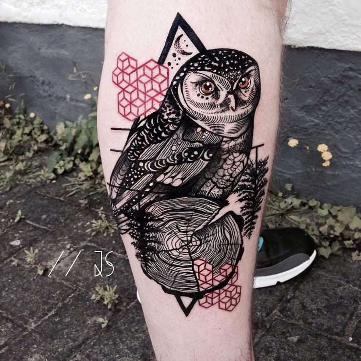 Tatuajes de animales: búho