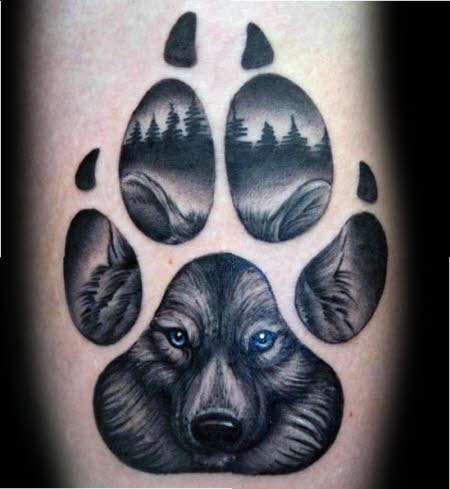 Tatuajes de animales: lobo