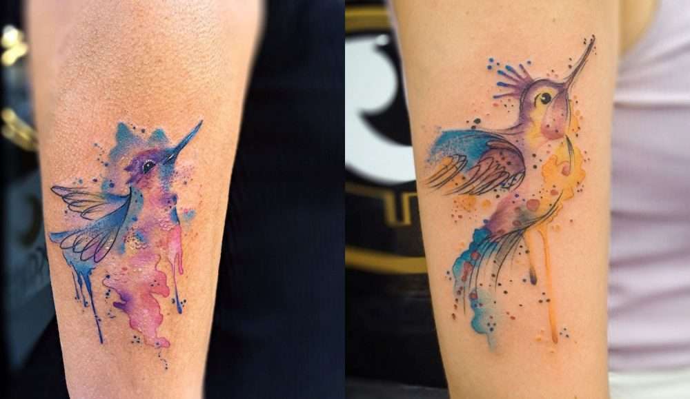 Tatuajes de animales: colibríes