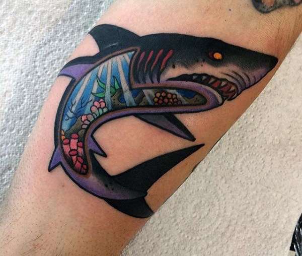 Tatuajes de animales: tiburón