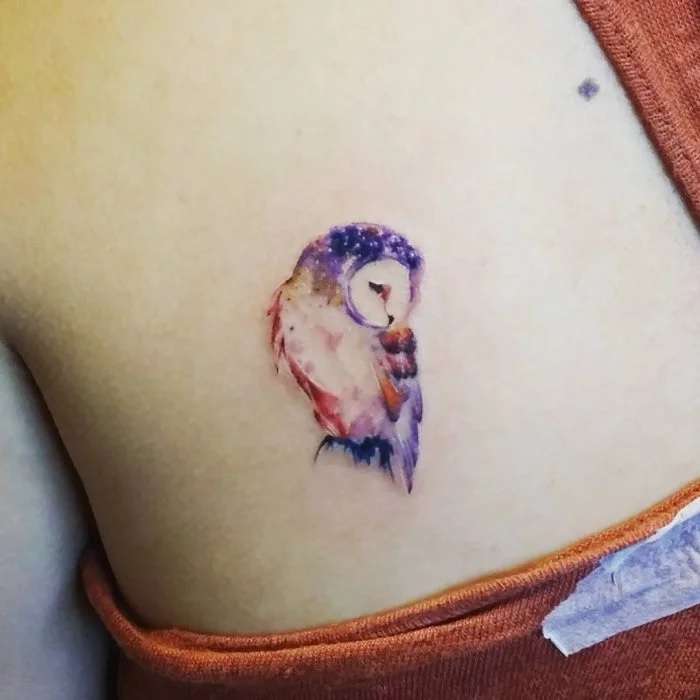 Tatuajes de animales: lechuza