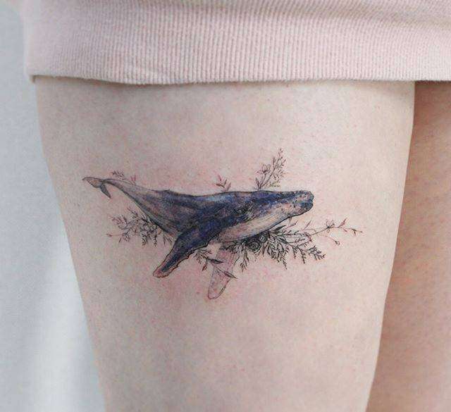 Tatuajes de animales: ballena