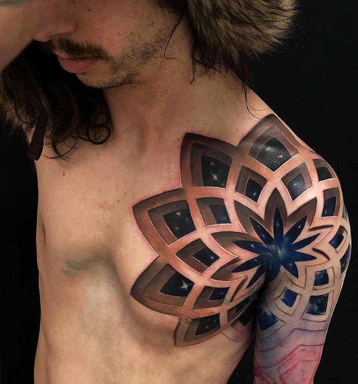 Tatuajes 3D en el hombro