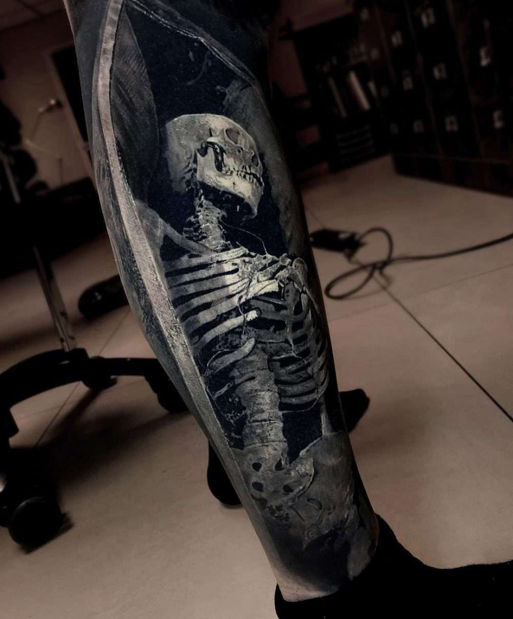 Tatuajes 3D: esqueleto