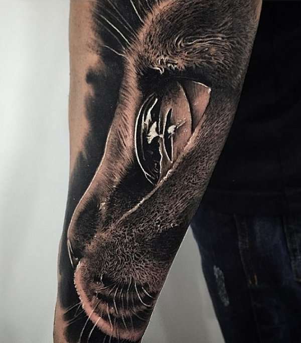 Tatuajes 3D: gato