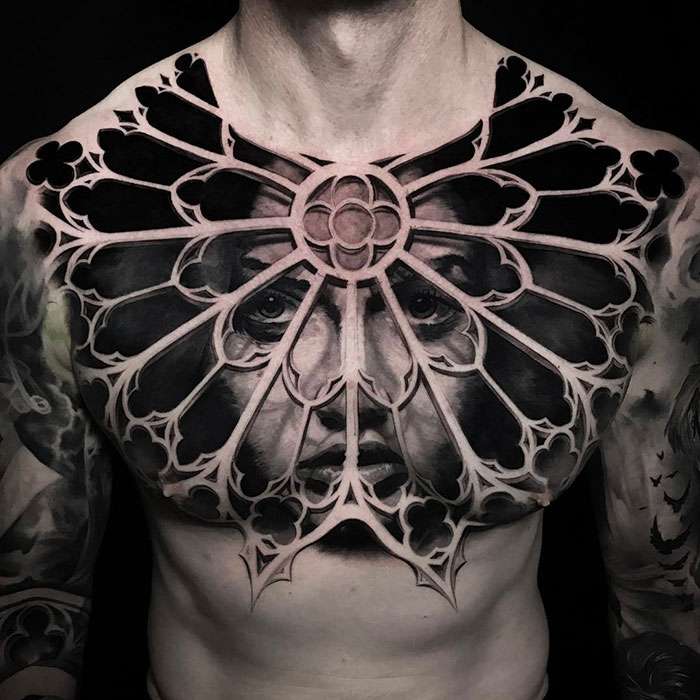 Tatuajes 3D en el pecho