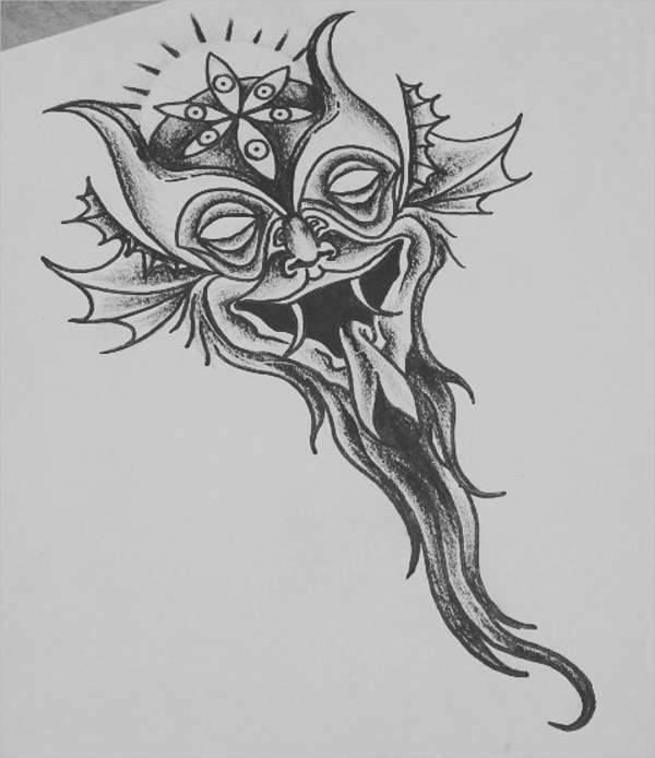 Dibujos de tatuajes en blanco y negro