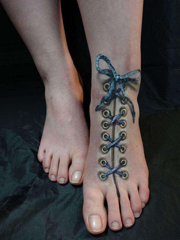 Tatuajes 3D: en el pie