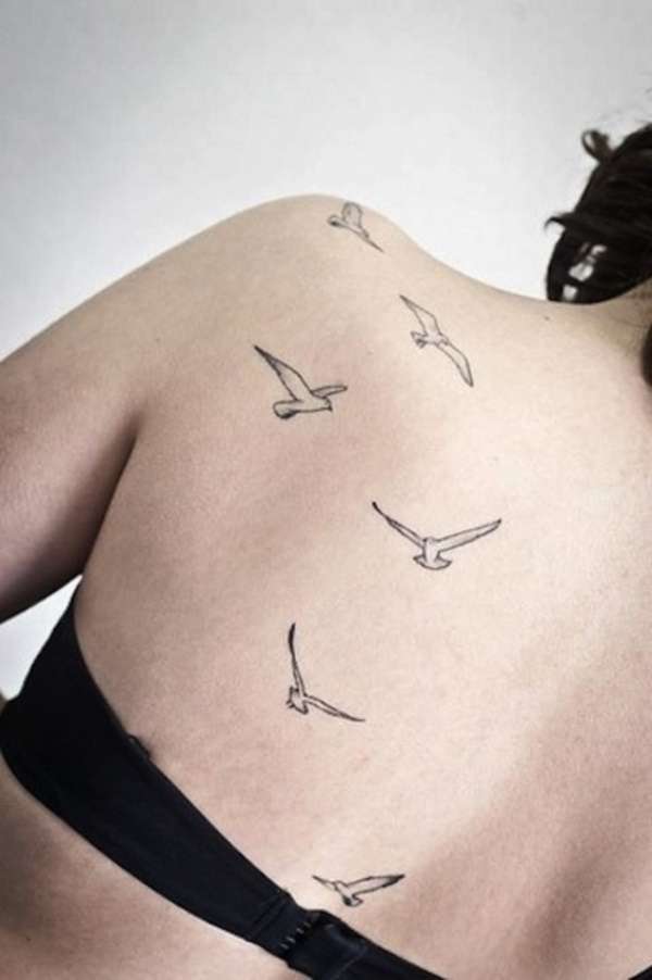 Tatuajes minimalistas: aves