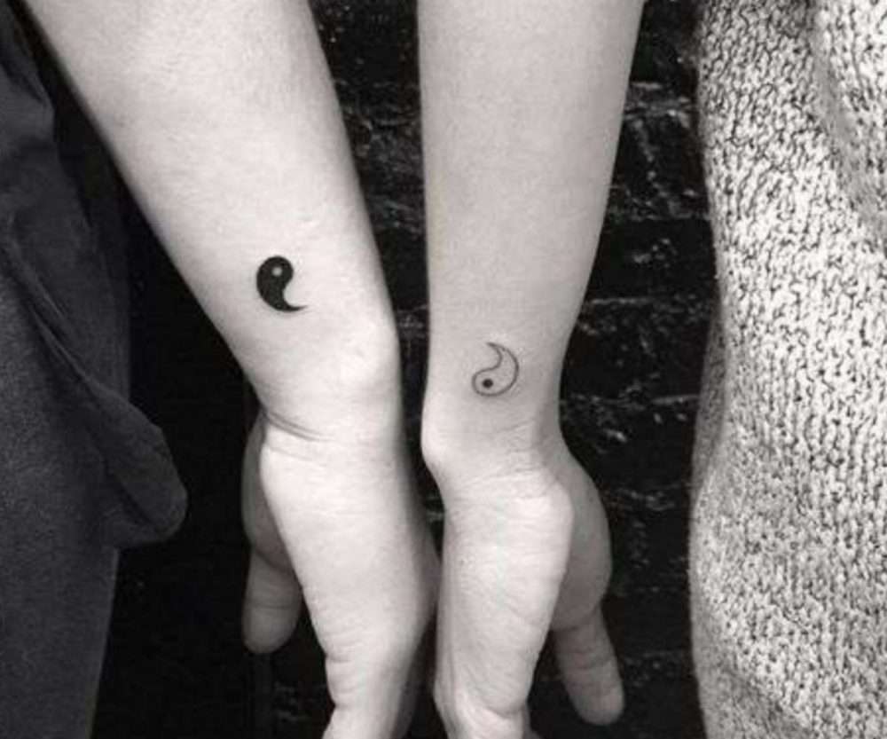 Tatuajes minimalistas: ying y yang